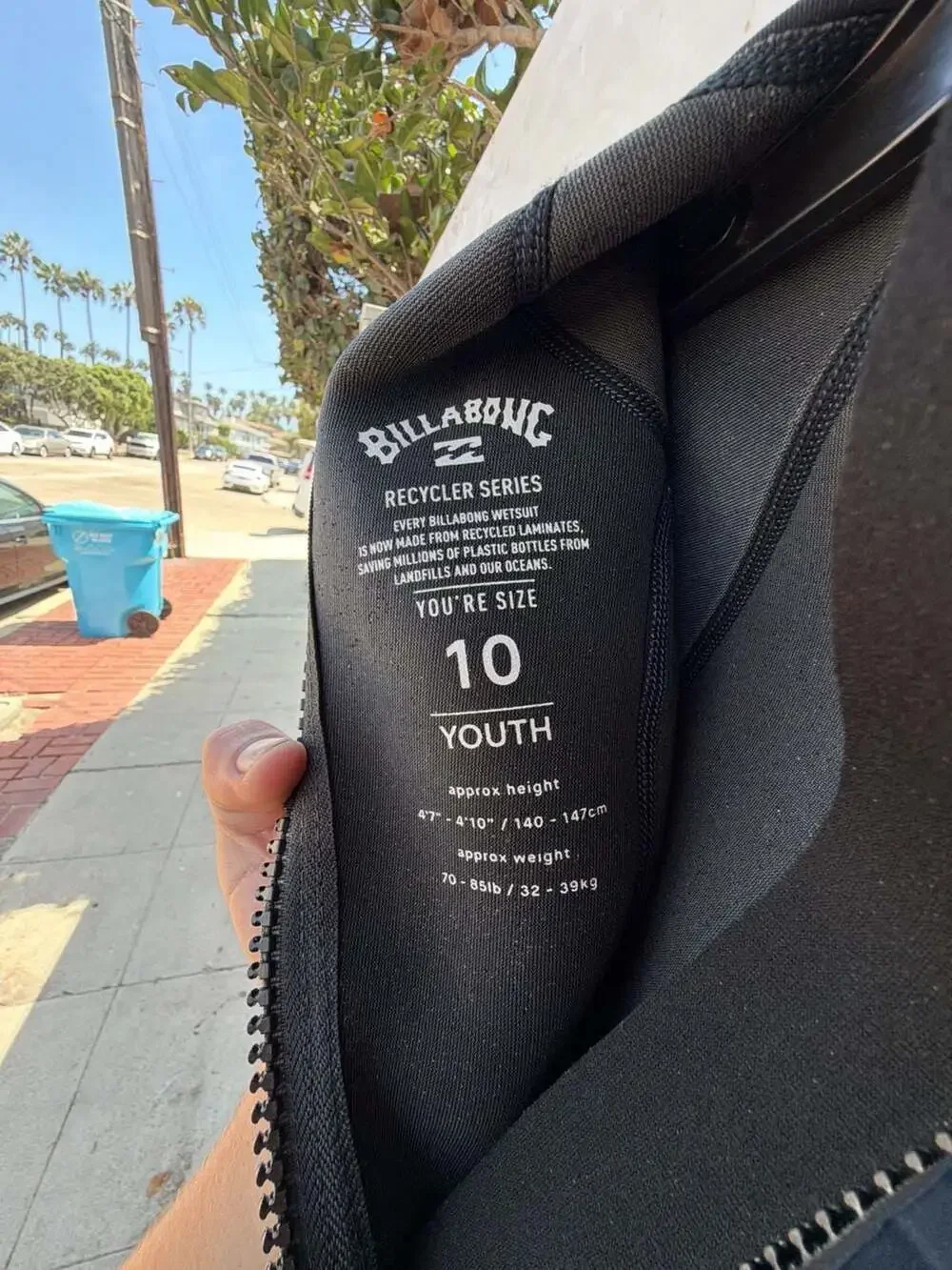 Billabong Recycler Series Youth Size 10 Fullsuit Wetsuit